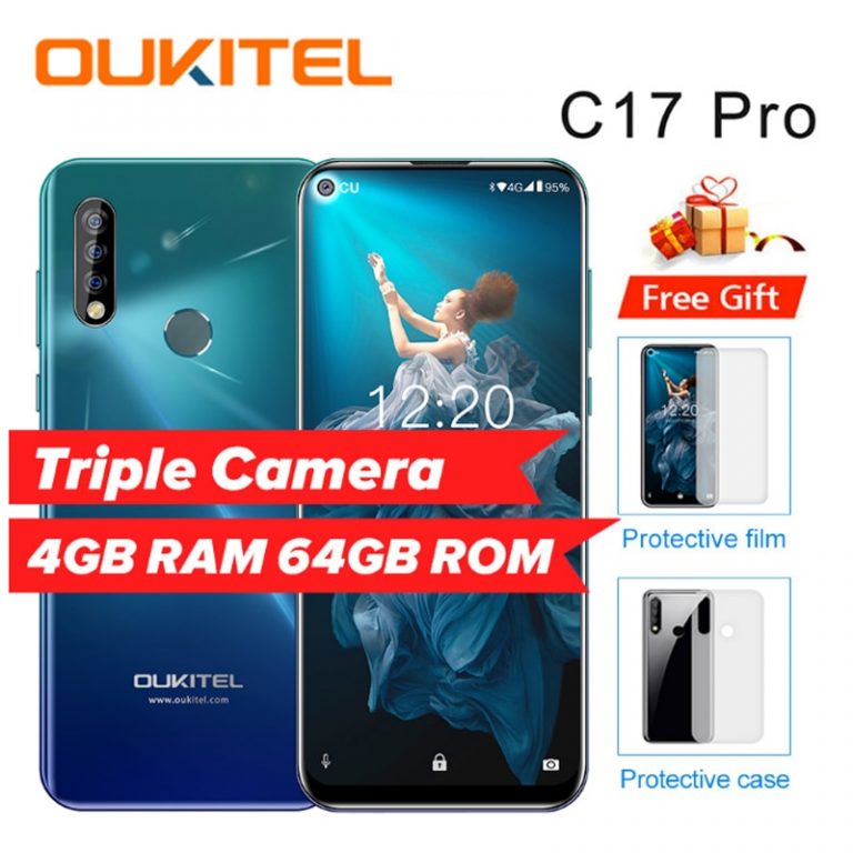 OUKITEL C17 Pro 6.35'' Android 9.0 19:9 MT6763 4GB 64GB Smartphone