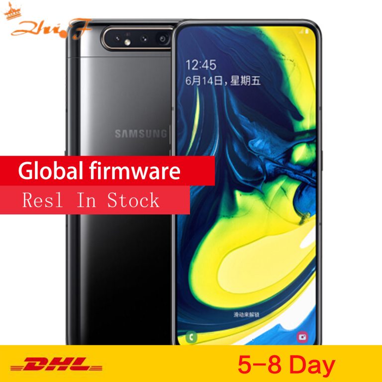 Samsung Galaxy A80 A8050 Smartphone 6.7” infinity display Snapdragon 730G Octa Core 8GB 128GB rotating camera 48MP Mobile Phone Samsung Galaxy A80 A8050 Smartphone 6.7” infinity display Snapdragon 730G Octa Core 8GB 128GB rotating camera 48MP Mobile Phone
