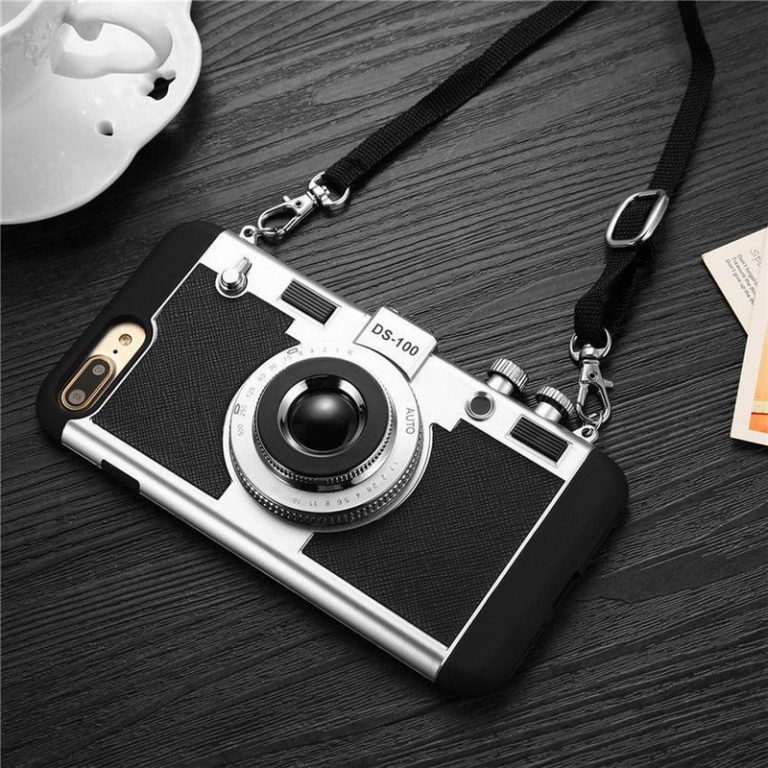 Cool 3D Retro Camera Phone Case For iPhone X 10 XS Max XR Hard PC Anti-Skid