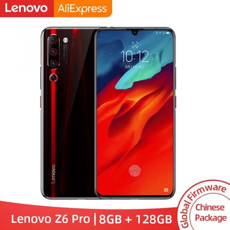 Original Global ROM Lenovo Z6 Pro 8GB 128GB Snapdragon 855 Octa Core 6.39" FHD Display Smartphone Rear 48MP Quad Cameras