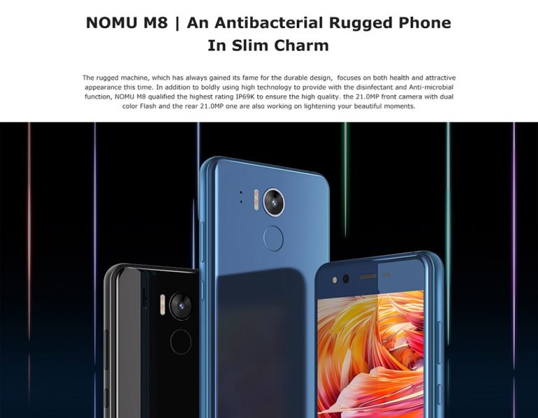 NOMU M8 4G Smartphone 5.2 inch Android 7.0 MTK6750T Octa Core 1.5GHz 4GB RAM