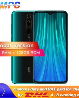 In Stock! Global ROM Xiaomi Redmi Note 8 Pro 6GB 128GB Smartphone 64MP Quad Camera Helio G90T Octa Core 4500mAh NFC