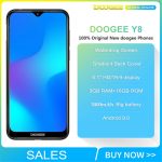 Original Doogee Y8 Android 9.0 Waterdrop Screen Smartphone Gradient Back