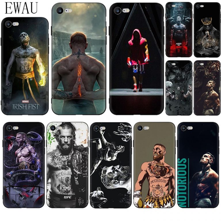 EWAU UFC Conor Mcgregor Soft Silicone phone case for iphone 5 5s SE 6 6s 7 8 plus X XR XS 11 Pro Max