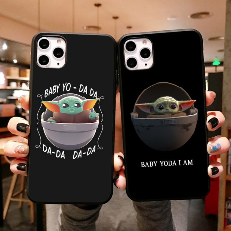 Cute Cartoon Baby Yoda Mandalorian Phone Case For iPhones 11 pro Xs Max 6s