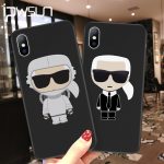 iPWSOO Cartoon Letter Silicone Phone Case For iPhone 11 Pro Max XR XS X Knockproof For iPhone 7 8 6 6s Plus Soft TPU Cover Coque