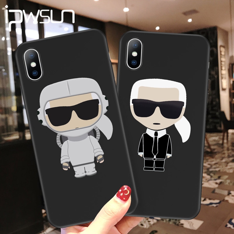 iPWSOO Cartoon Letter Silicone Phone Case For iPhone 11 Pro Max XR XS X Knockproof For iPhone 7 8 6 6s Plus Soft TPU Cover Coque
