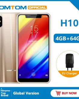 Original version HOMTOM H10 5.85" Android 8.1MTK6750T Octa Core Smartphone Fingerprint unlock 64GB 3500mAh 16MP 4G LTE CellPhone