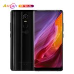 A sleek AllCall Mix 2 smartphone with a vibrant 5.99-inch display, dual rear cameras, and a premium finish, showcasing its cutting-edge features like wireless charging and face unlock.