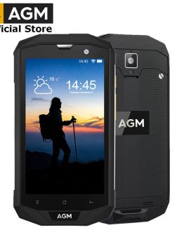 OFFICIAL AGM A8 5"4G+64G FDD-LTE Android 7.1 Mobile Phone 2SIM IP68 Rugged Phone Quad Core 13.0MP 4050mAh NEW NFC OTG Smartphone