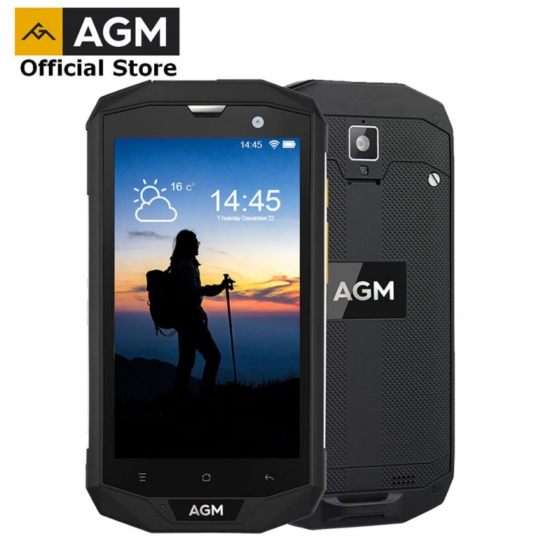 OFFICIAL AGM A8 5"4G+64G FDD-LTE Android 7.1 Mobile Phone 2SIM IP68 Rugged Phone Quad Core 13.0MP 4050mAh NEW NFC OTG Smartphone