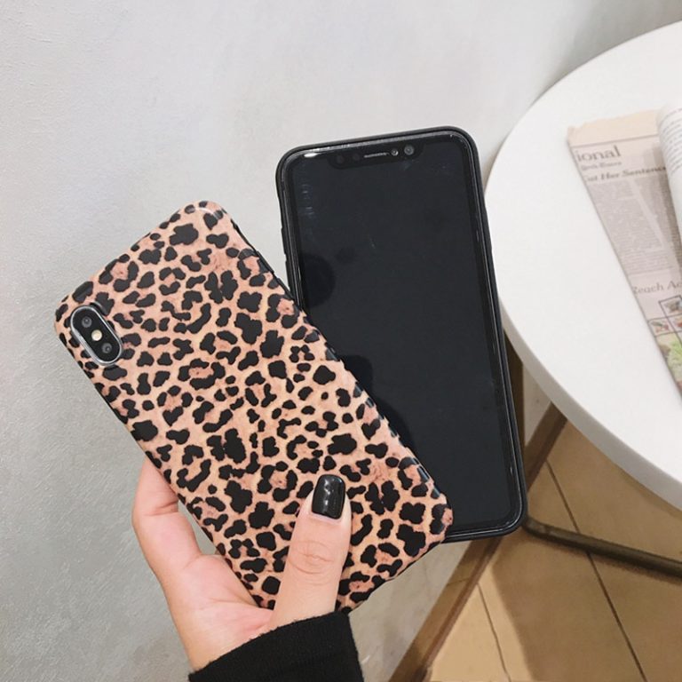 Fashion Leopard print Phone Case For iphone 11 XS Max XR X Case