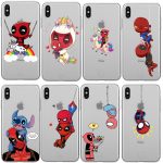 SpiderMan Deadpool ride Unicorn Phone Soft TPU Cases Cover For iPhone 11 11Pro 8PIUS 6PIUS 5s SE 5 XS MAX X XR Funda Coque