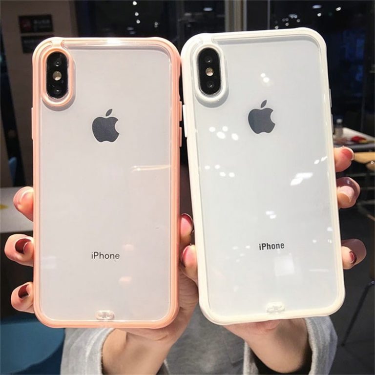 Transparent Shockproof Bumper Silicone Phone Case For iPhone 11 Pro X XS XR XS Max 6 7 8 Plus Clear Soft TPU Back Cover 2 Transparent Shockproof Bumper Silicone Phone Case For iPhone