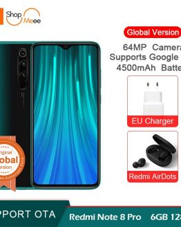 Global Version Xiaomi Redmi Note 8 Pro 6GB RAM 128GB ROM 64MP Quad Rear Camera Smartphone MTK Helio G90T Octa Core 4500mAh