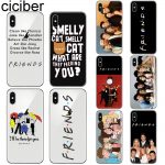 ciciber Phone Case for Iphone 11 Pro X XS Max Soft Silicone Fashion Friends