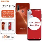 Fingerprint OUKITEL C17 Pro 6.35'' Android 9.0 4GB 64GB Smartphone 19:9 Dual 4G