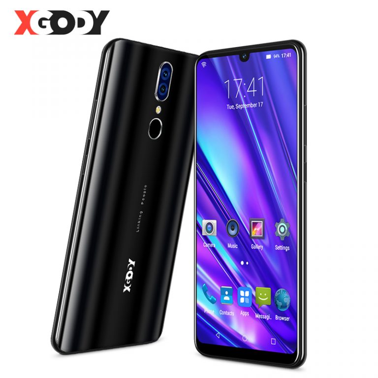 XGODY 6.26" 19:9 Waterdrop Smartphone 3G Android 9.0 2GB 16GB Mobile Phone