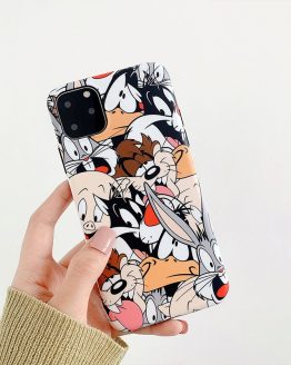Cartoon Rabbit Wolf dog Phone Case for iphone 11 11Pro Max XS Max XR XS Soft silicone tpu case For iphone 7 8 6 6S Plus shell