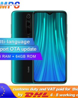 Global ROM Xiaomi Redmi Note 8 Pro 6GB 64GB Smartphone Octa Core MTK Helio G90T 64MP Rear Camera 4500mAh 2340x1080 Phone