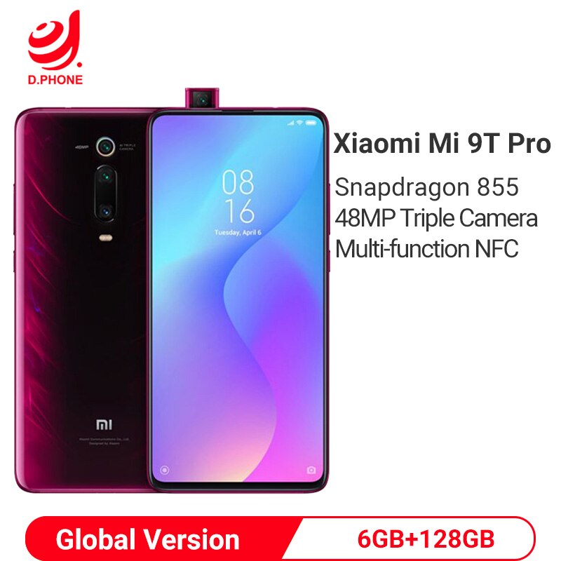 Global Version Xiaomi Mi 9T Pro (Redmi K20 Pro) 6GB 128GB Snapdragon 855 NFC Smartphone 48MP Triple Rear Camera 4000mah Phone