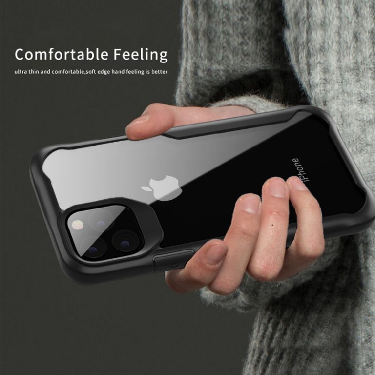 LUPHIE Shockproof Armor Case For iPhone 11 Pro Max Transparent Case Cover