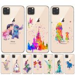 Cartoon Minnie Princess Stitch Mermaid Case For iPhone 11 Pro XS MAX XR Cover For iPhone 8 7 6 6S Plus 5S SE Coque Cover Shell