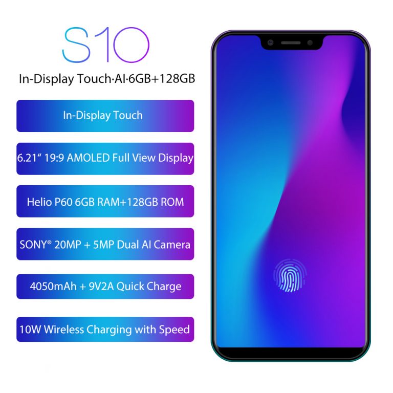 LEAGOO S10 4G Smartphone 6GB RAM 128GB ROM 6.21" 19:9 Full Screen