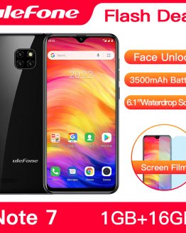 Ulefone Note 7 Smartphone 3500mAh 19:9 Quad Core 6.1inch Waterdrop Screen 16GB ROM Mobile phone WCDMA Cellphone Android8.1