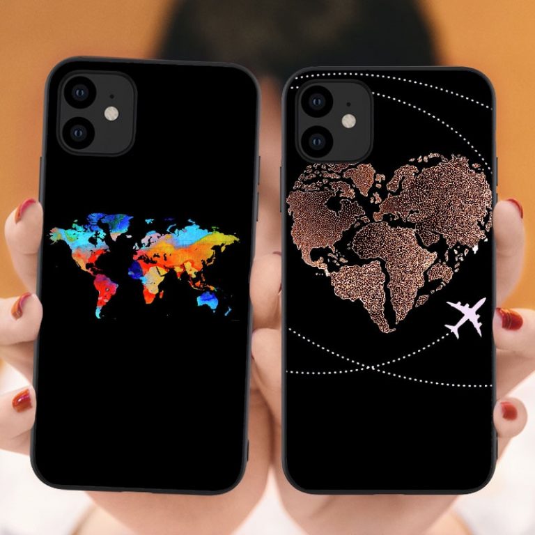 World Map Travel Just Go Soft Phone Cases for iPhones 11 Pro Max 2019 plane silicone Cover For iPhones 6s 7 8 Plus XR XS Max X 1 World Map Travel Just Go Soft Phone Cases for iPhones 11 Pro Max 2019