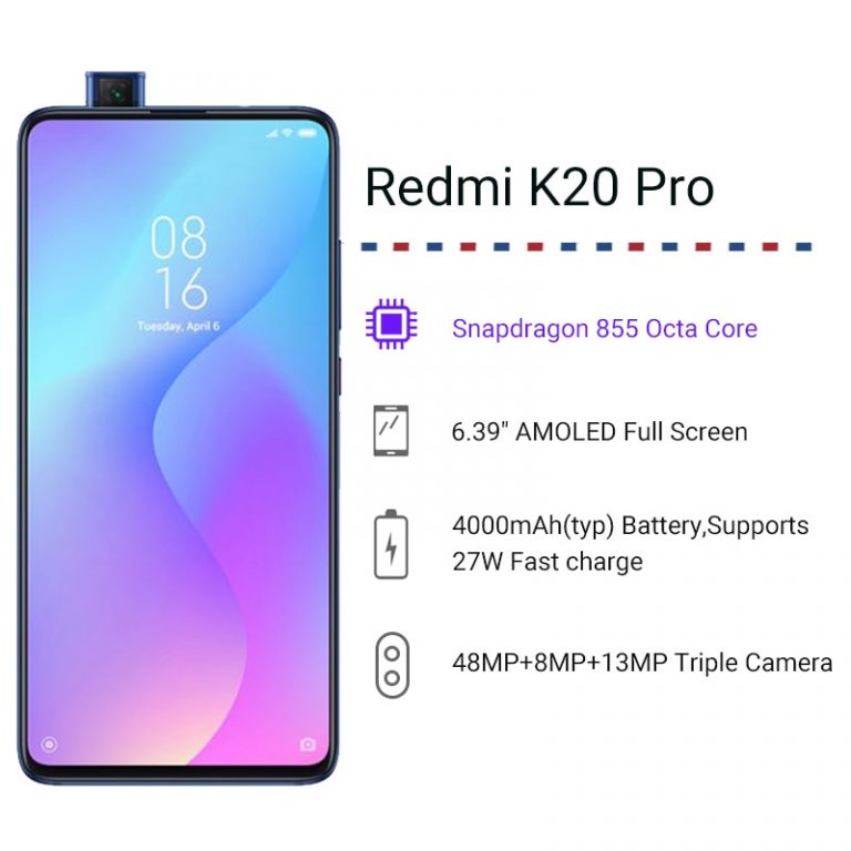 Xiaomi Redmi K20 Pro 8GB 256GB Snapdragon 855 Octa Core 4000mAh
