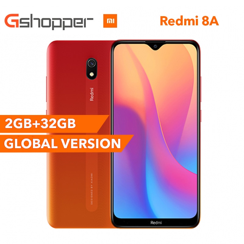 Global Version Xiaomi Redmi 8A 32GB ROM 2GB RAM Mobile Phone Snapdragon 439 Octa Core 6.22” 5000mAh 12MP Camera Smartphone