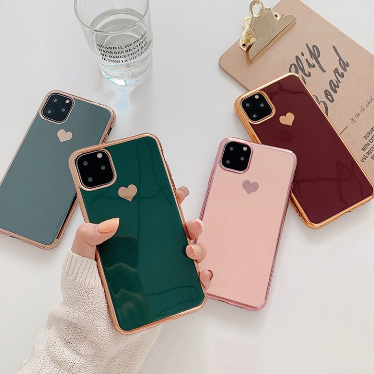 Silicon Heart Love Coupon Case For Iphone 6 6S 7 8 Plus X XS Max XR 11 Pro Max