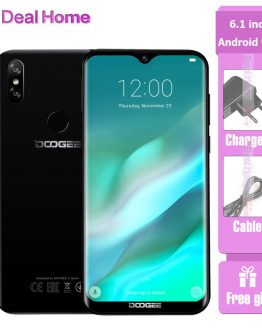 DOOGEE Y8 6.1" 19:9 Waterdrop Display Android 9.0 3400mAh MTK6739 Smartphone 3GB RAM 32GB ROM Fingerprint ID 4G LTE Mobile Phone