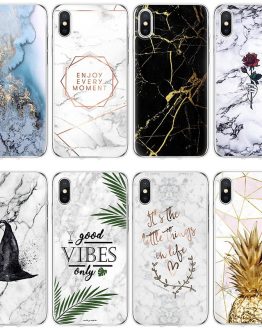 Marble for Samsung A51 A71 A8 J3 J5 J7 S7 S8 S9 Plus A40 A50 A70 for Coque iPhone 11 Pro Max XS XR X 7 8 6 6S Plus Case Cover