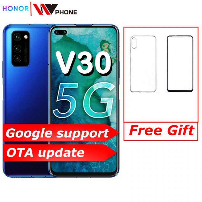 Original Honor V30 Kirin990 Octa core 5G Smartphone 6GB 8GB 128GB 40mp Triple Camera 40W SuperCharge 5G Mobile Phone