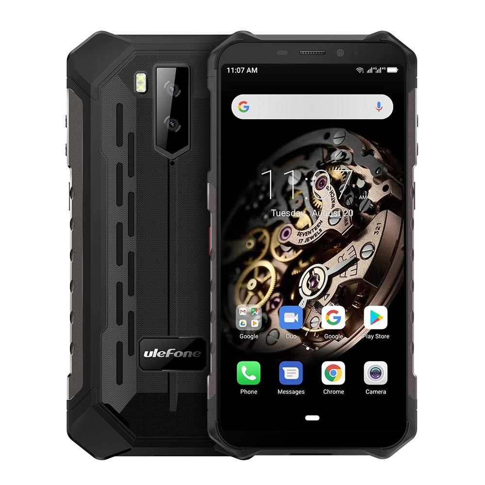 Ulefone Armor X5 Rugged Mobile Phone 5.5" Android 9.0 MTK6763 Octa Core Cellphone 3GB+32GB Face ID 5000mAh OTG NFC Smartphone