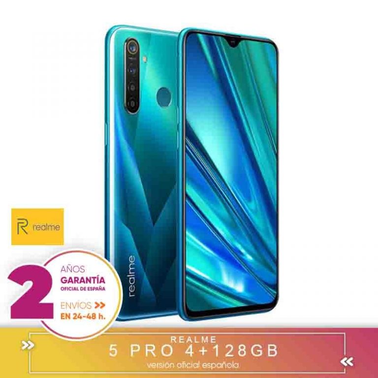 [Official Spanish Version Warranty] Realme 5 Pro Smartphone mobile tags
