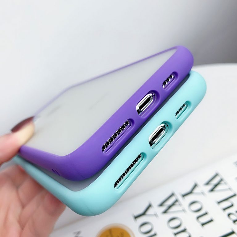 Mint Hybrid Simple Matte Bumper Phone Case for iPhone 11 Pro Max Xr Xs Max