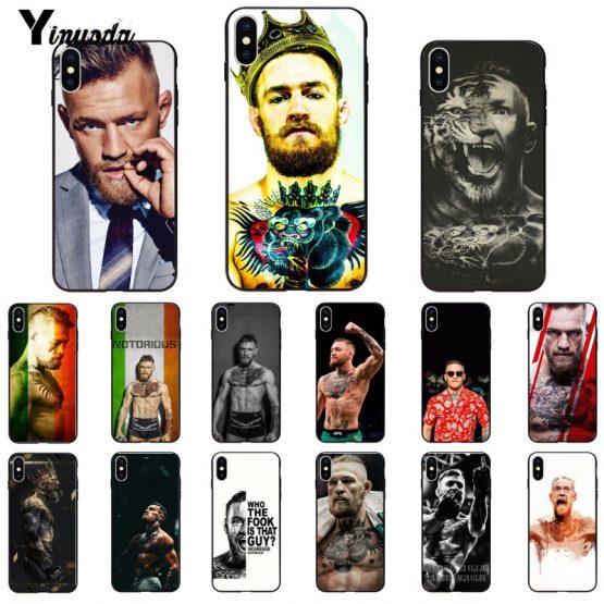 Yinuoda Conor McGregor Irish Fighter Photo Soft Phone Case for iPhone X XS MAX 6 6S 7 7plus 8 8Plus 5 5S XR 11 11pro 11promax