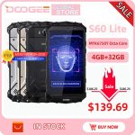 DOOGEE S60 Lite IP68 Wireless Charge Smartphone 5580mAh 12V2A Quick Charge 16.0MP 5.2'' FHD MTK6750T Octa Core 4GB RAM 32GB ROM