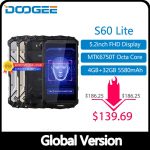 DOOGEE S60 Lite IP68 Wireless Charge Smartphone 5580mAh 12V2A Quick Charge
