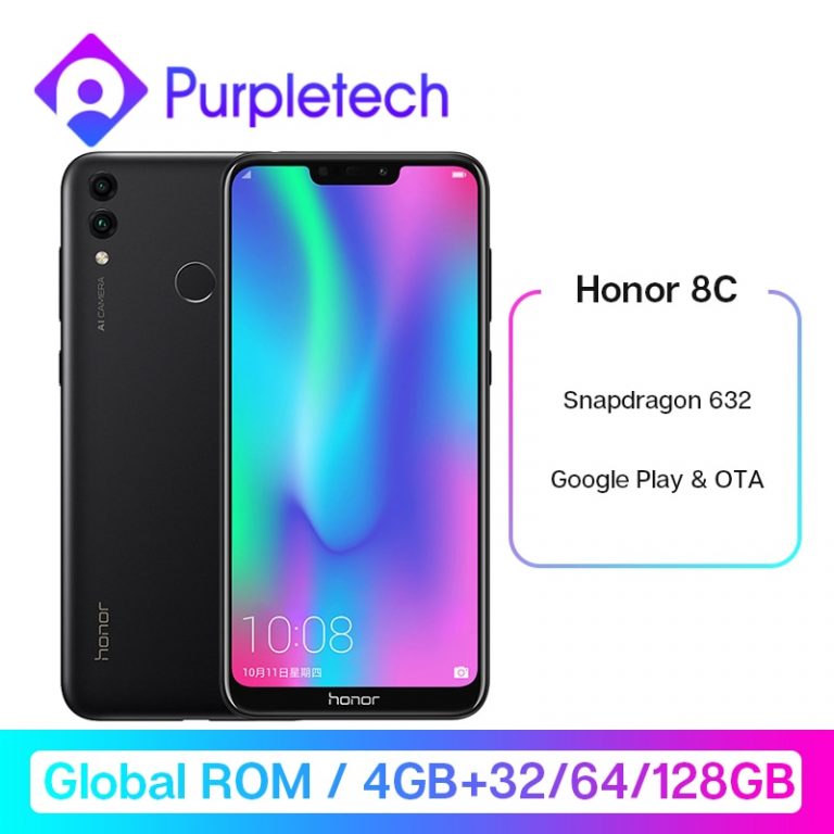 Honor 8C 8 C Smartphone Google Play Snapdragon 632 Octa Core
