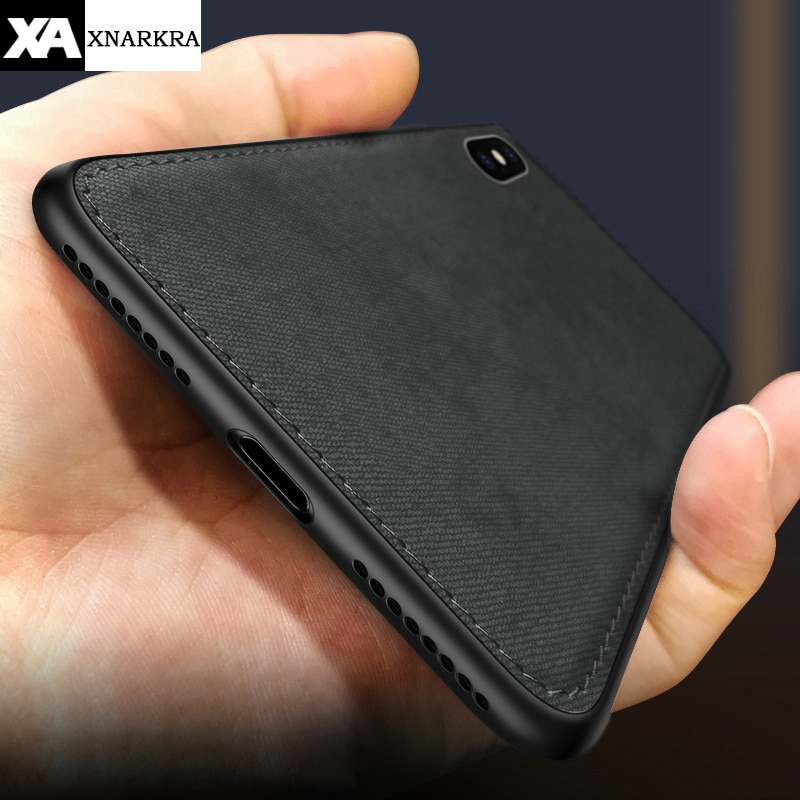 New Fabric Ultra-thin Canvas Silicon Case For iphone 7 8 6 6s Plus 11 Pro X Xs Max Xr Cloth Texture Soft Protective Cover Coque