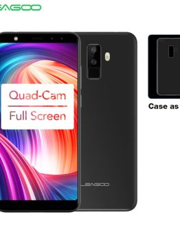 LEAGOO M9 3G Smartphone 5.5" 18:9 Full Screen Four-Cams Android 7.0 MT6580A Quad Core 2GB+16GB 2850mAh Fingerprint Mobile Phone