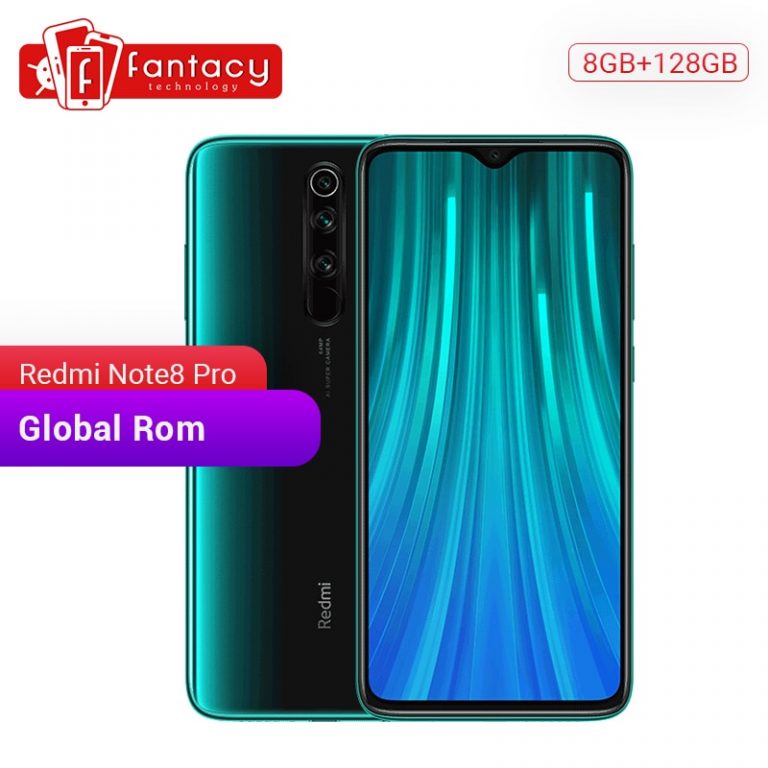 Global ROM Xiaomi Redmi Note 8 Pro 8GB RAM 128GB ROM Cellphone 64MP Quad Cameras MTK Helio G90T Smartphone 4500mAh 18W QC 3.0