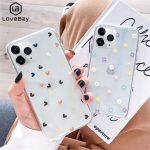 Lovebay Soft Clear Phone Case Collection - Floral Love Heart Design for iPhone 11 Pro X XS Max XR 6 6S 7 8 Plus