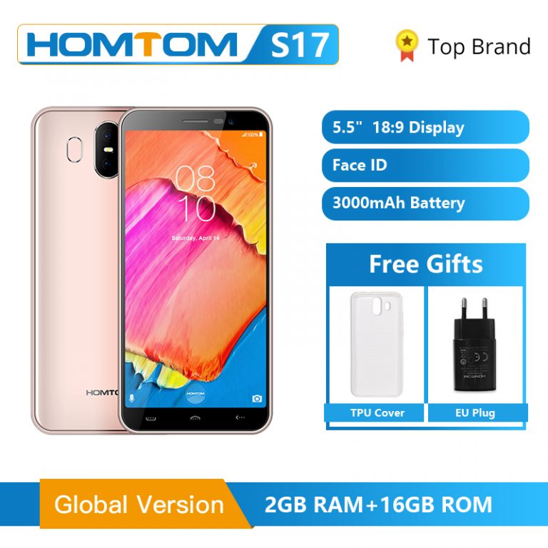 Global Version HOMTOM S17 Android 8.1 Smartphone Quad Core