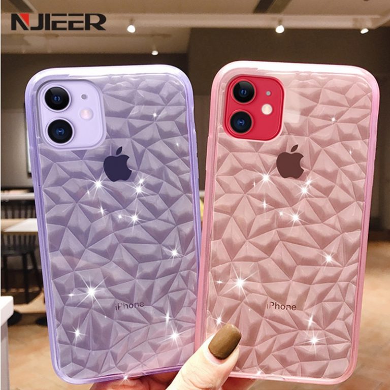 Luxury Crystal Transparent Soft Silicone Phone Case For iPhone 11 Pro XS
