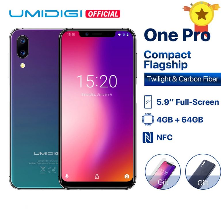 UMIDIGI One Pro Global Band 5.9" Android 8.1 wireless charge 4GB 64GB Octa Core smartphone Dual 4G NFC Ship from Latvia